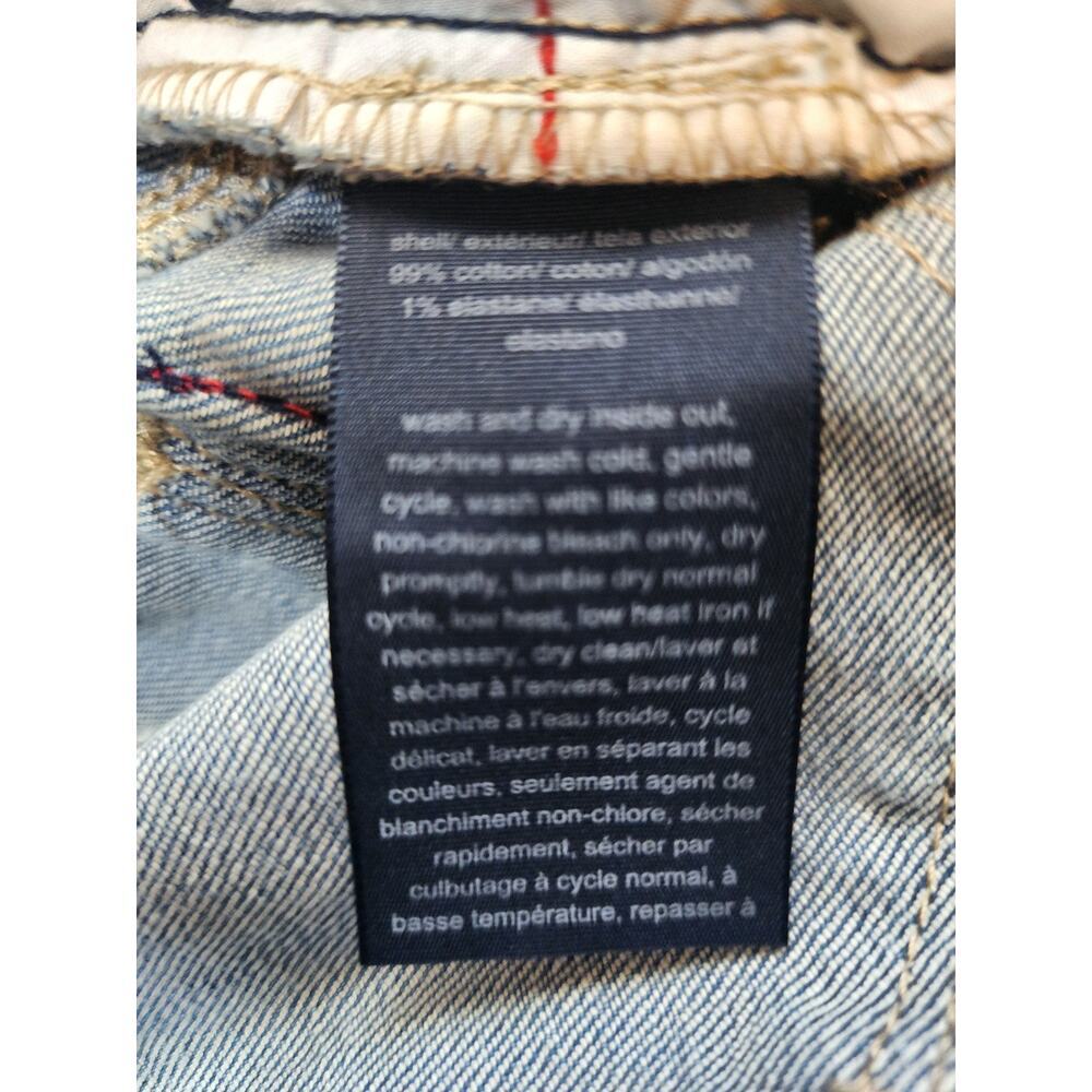 Tommy Hilfiger Womens Size 2 Boyfriend Denim Blue Jeans With Side Stripes Y2K - Picture 7 of 10